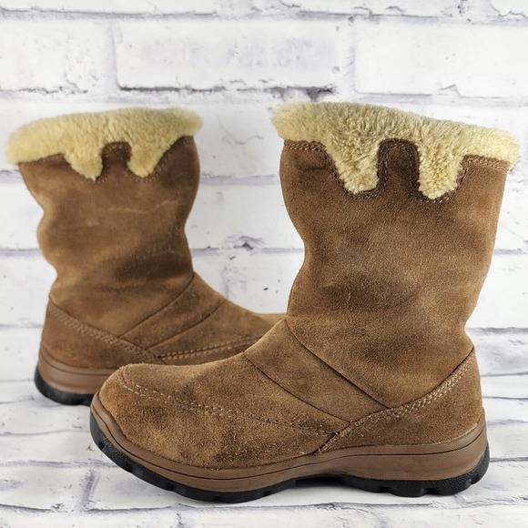 Sorel Icefall Snow Boots Women's Size 5 Brown Leather Waterproof Winter Booties - Picture 4 of 7